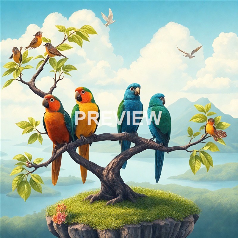 colorful-happy-slim-birds-setting-on-tree-in-island-l (5)_00002__result